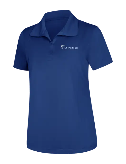 Womens Royal Micropique Sport-Wick Polo w/A.I.M. Mutual Logo