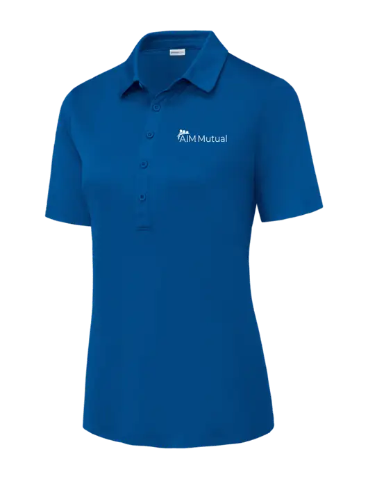 True Royal Womens Posi-UV Pro Polo w/A.I.M. Mutual Logo