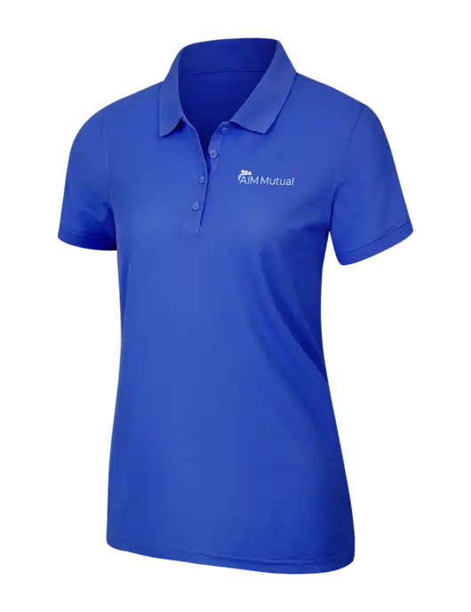 Dark Royal Womens Core Classic Pique Polo w/A.I.M. Mutual Logo