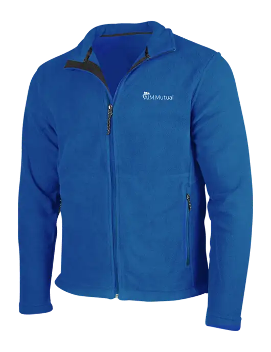 Dark Royal Fleece Jacket w/A.I.M. Mutual Logo