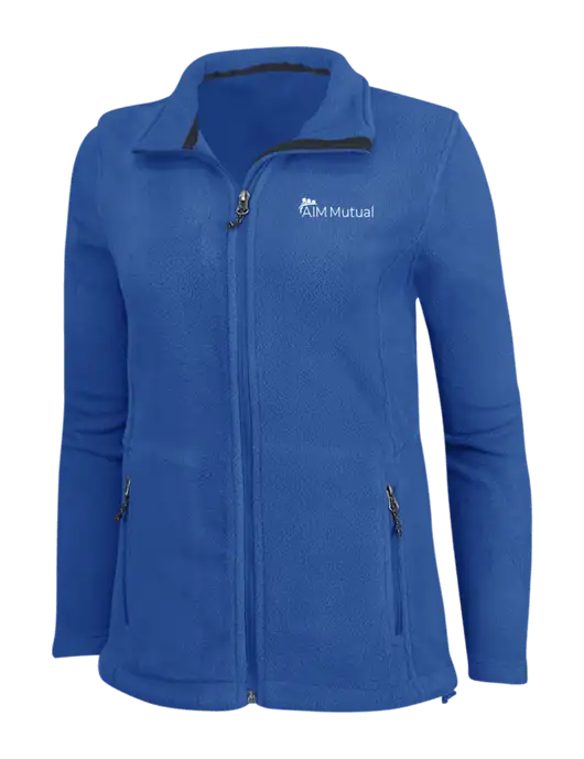 Womens Dark Royal Fleece Jacket w/A.I.M. Mutual Logo