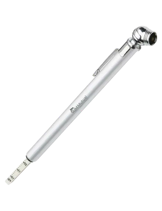 Quick View Silver Tire Gauge w/A.I.M. Mutual Logo