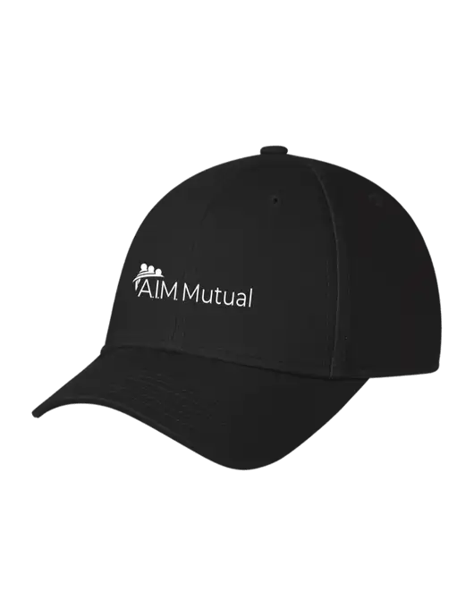 Black Structured Cap Hook & Loop w/A.I.M. Mutual Logo