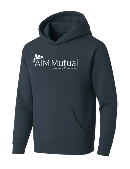 BELLA+CANVAS Dark Grey Sponge Fleece Pullover Hoodie w/A.I.M. Mutual Logo