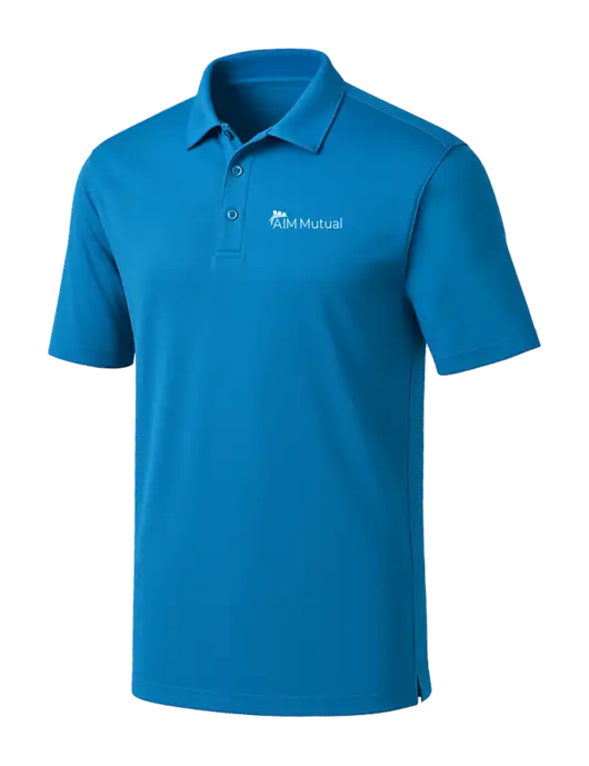 Royal Blue Silk Touch Performance Polo w/A.I.M. Mutual Logo