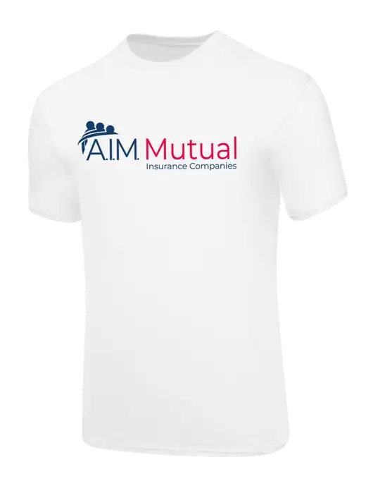 Core Blend White T-Shirt w/A.I.M. Mutual Logo
