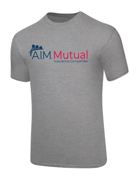 Core Blend Medium Grey Heather T-Shirt w/A.I.M. Mutual Logo