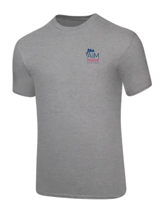 Core Blend Medium Grey Heather T-Shirt w/A.I.M. Mutual Logo