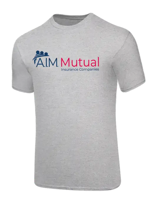Core Blend Light Grey Heather T-Shirt w/A.I.M. Mutual Logo