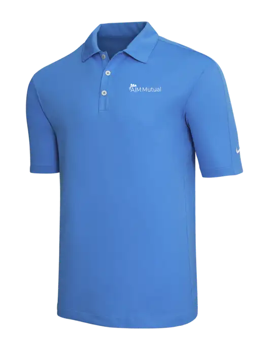 Nike Light Royal Blue Tech Sport Dri-FIT Polo w/A.I.M. Mutual Logo