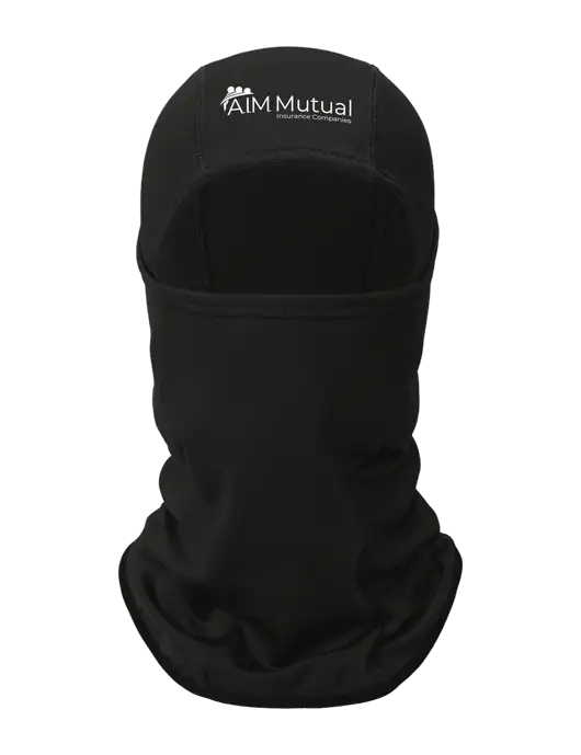 Black CornerStone Smooth Fleece Face Mask w/A.I.M. Mutual Logo