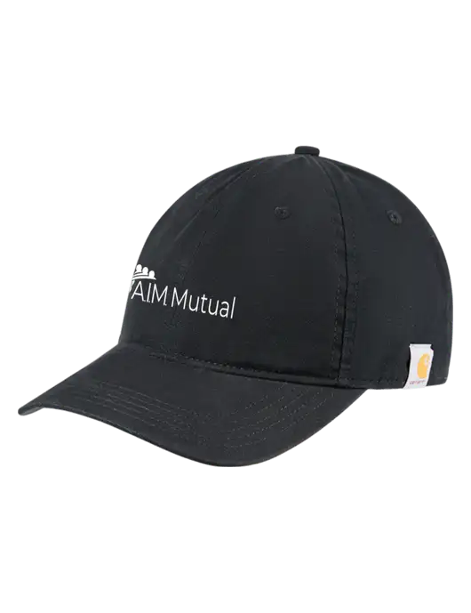 Carhartt Black Cotton Canvas Cap w/A.I.M. Mutual Logo