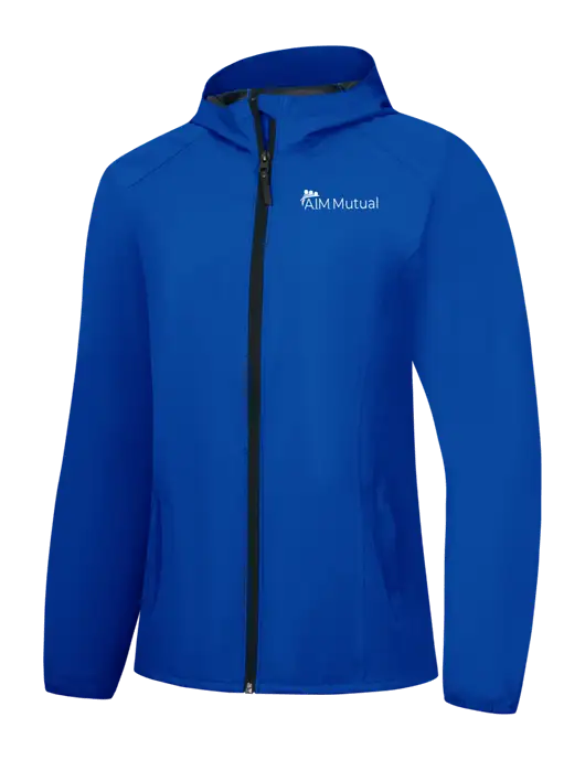 Womens Royal Essential Rain Jacket w/A.I.M. Mutual Logo