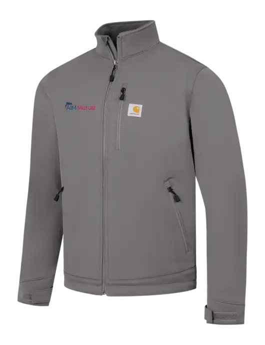 Carhartt Dark Medium Grey Crowley Soft Shell Jacket w/A.I.M. Mutual Logo