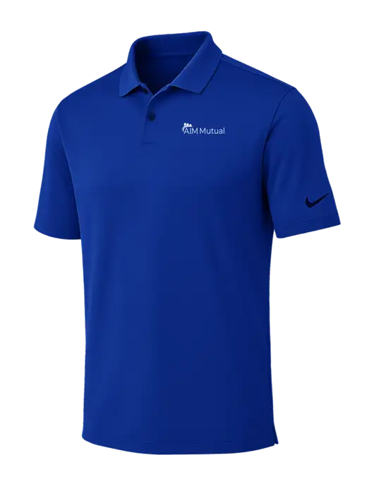 Nike Dark Royal Dri-FIT Vapor Polo w/A.I.M. Mutual Logo