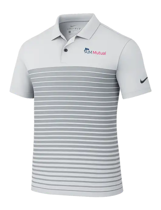 Nike Light Grey Dri-FIT Vapor Block Polo w/A.I.M. Mutual Logo