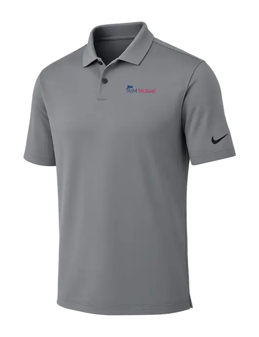 Nike Medium Grey Dri-FIT Vapor Polo w/A.I.M. Mutual Logo