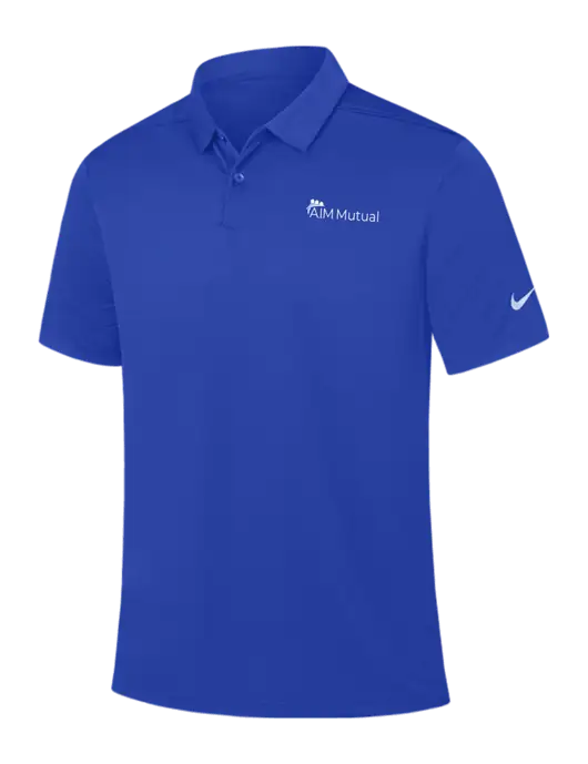 Nike Dark Royal Dry Essential Solid Polo w/A.I.M. Mutual Logo