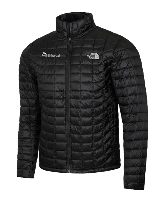 North Face Black ThermoBall Trekker Jacket w/A.I.M. Mutual Logo