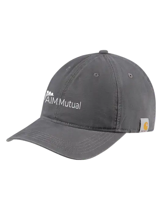 Carhartt Dark Grey Cotton Canvas Cap w/A.I.M. Mutual Logo