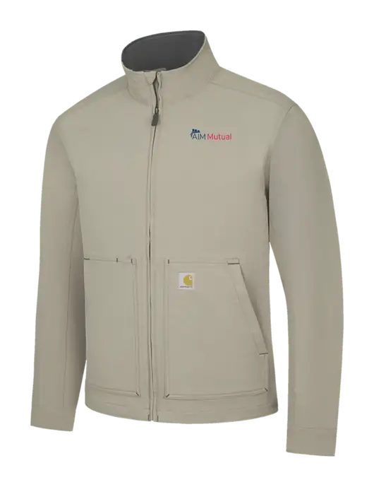 Carhartt Light  Grey Super Dux Soft Shell Jacket w/A.I.M. Mutual Logo