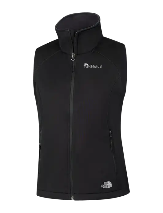 The North Face Womens Black Ridgewall Soft Shell Vest  w/A.I.M. Mutual Logo