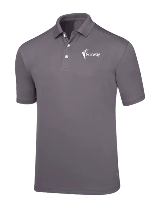Callaway Core Medium Grey Performance Polo w/Fairway Logo