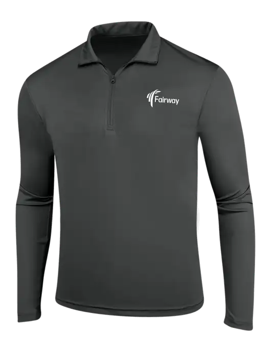 Dark Grey PosiCharge Competitor 1/4 Zip Pullover w/Fairway Logo