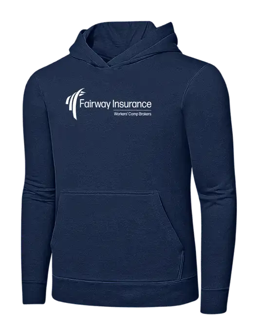 Navy 7.8 oz Ring Spun Hooded Sweatshirt w/Fairway Logo