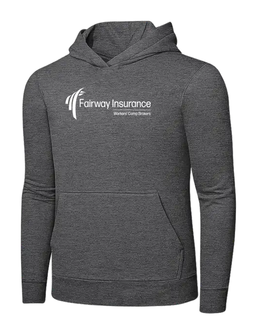 Graphite Heather 7.8. oz Ring Spun Hooded Sweatshirt w/Fairway Logo