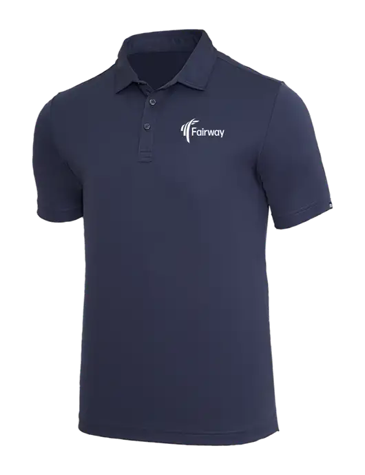 TravisMathew Navy Coto Performance Polo w/Fairway Logo