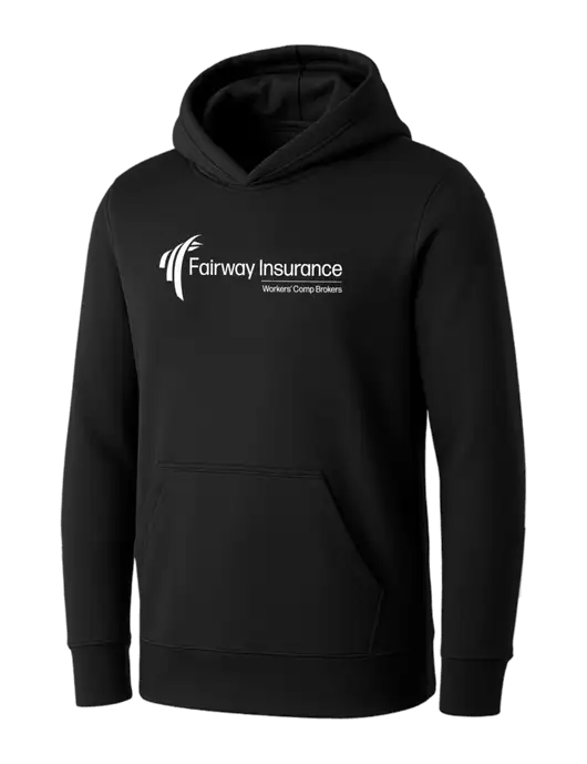 Womens Black Core Fleece Pullover Hooded Sweatshirt w/Fairway Logo