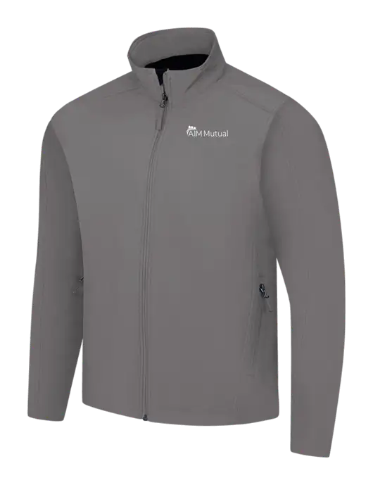 Medium Grey Core Soft Shell Jacket w/A.I.M. Mutual Logo