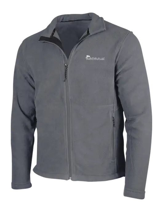 Medium Grey Fleece Jacket w/A.I.M. Mutual Logo