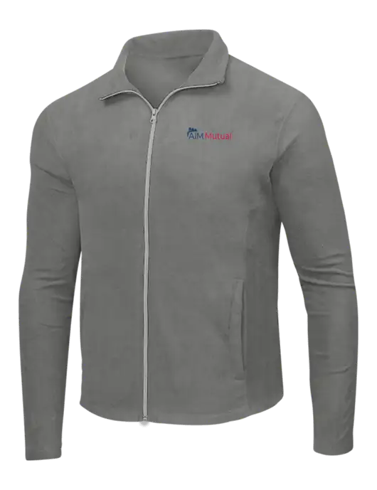 Medium Grey Microfleece Jacket w/A.I.M. Mutual Logo