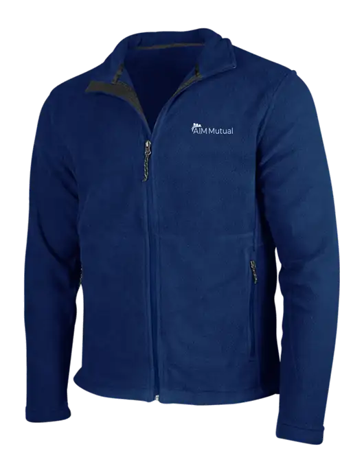 Navy Fleece Jacket w/A.I.M. Mutual Logo