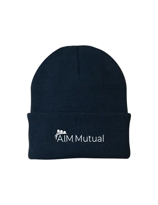 Navy Knit Cap w/A.I.M. Mutual Logo