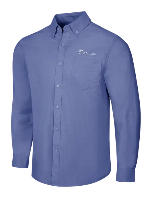 Navy SuperPro Oxford Shirt w/A.I.M. Mutual Logo