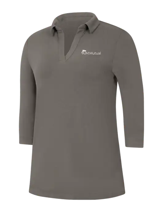 Womens Dark Grey Luxe Knit Tunic w/A.I.M. Mutual Logo