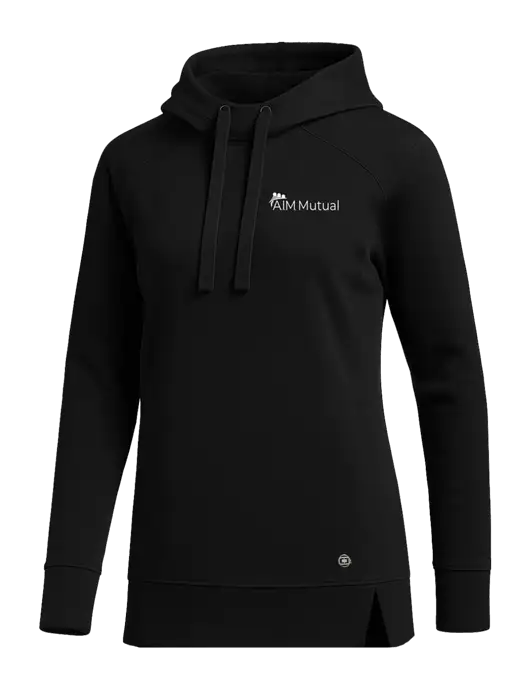 OGIO Black Womens Luuma Pullover Fleece Hoodie w/A.I.M. Mutual Logo