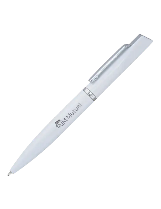 Santos White Pen - Black Ink w/A.I.M. Mutual Insurance Logo