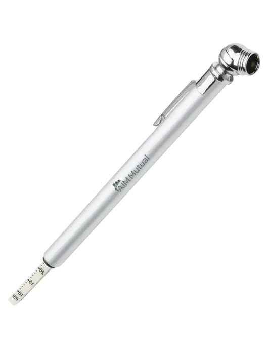 Quick View Silver Tire Gauge w/A.I.M. Mutual Insurance Logo
