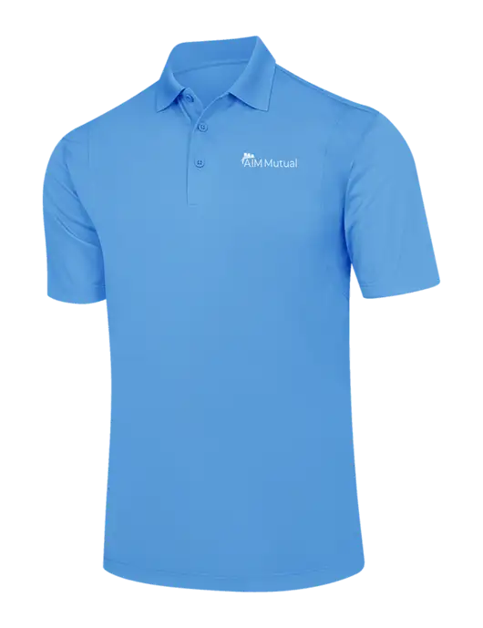 Carolina Blue Micropique Sport-Wick Polo w/A.I.M. Mutual Logo