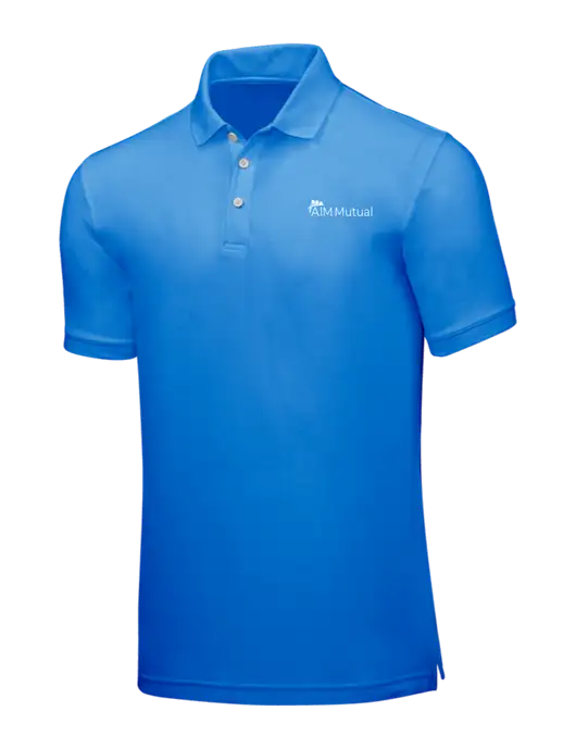 Light Royal Blue Core Classic Pique w/A.I.M. Mutual Logo